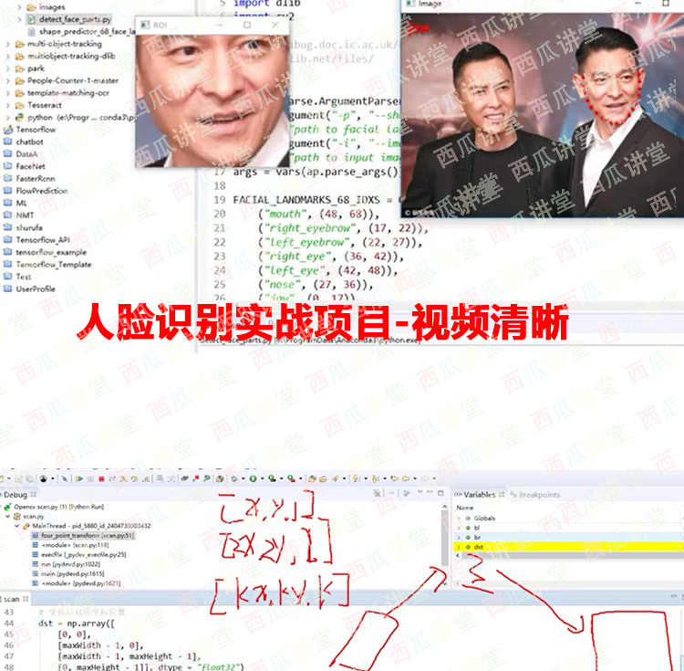 唐宇迪计算机视觉Python3 opencv 项目实战 视频教程 源码含课件