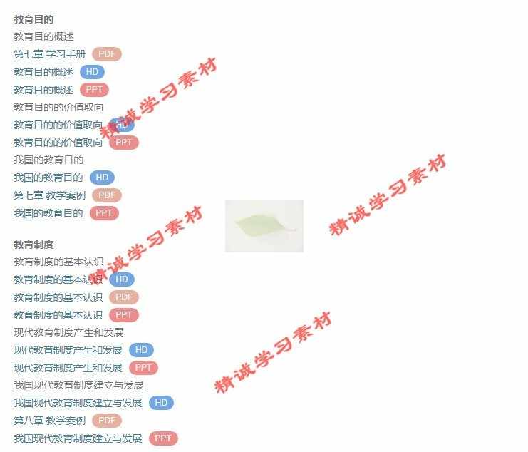 安徽师范 叶澜版 教育学原理概论 视频教程讲解 PPT教学课件