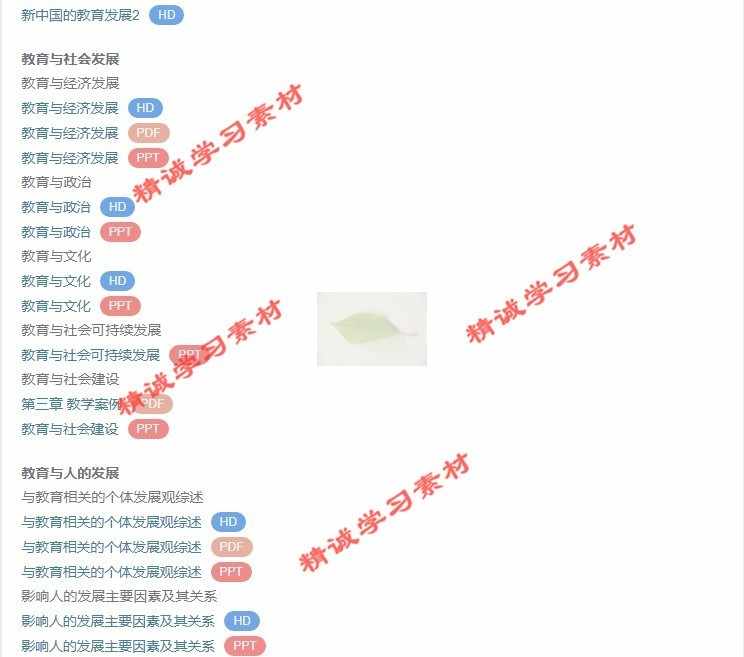 安徽师范 叶澜版 教育学原理概论 视频教程讲解 PPT教学课件