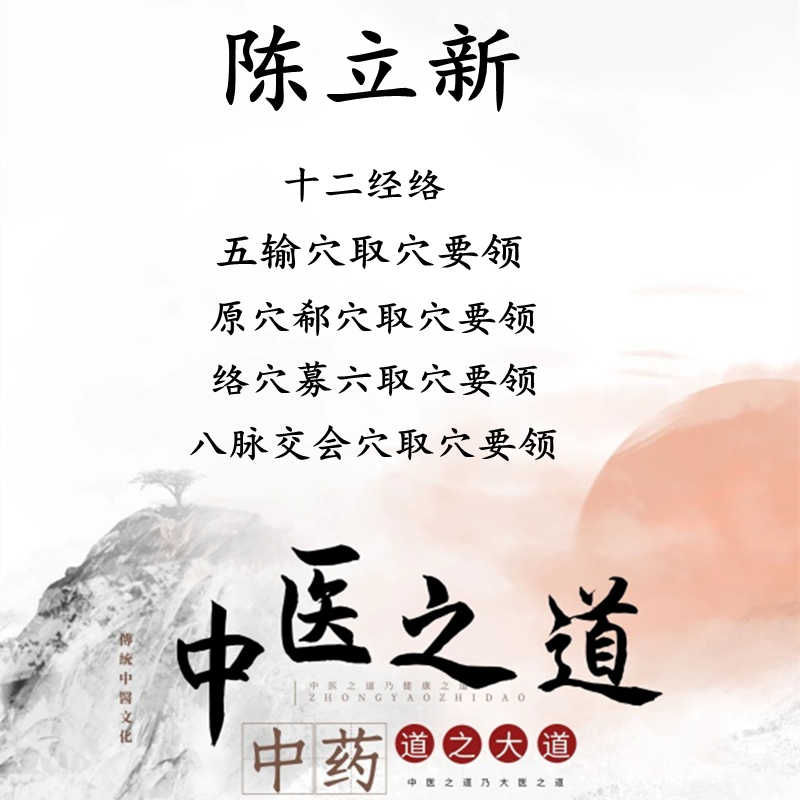 陈立新十二经络五腧穴八脉交会穴原郗募络取穴要领视频中医教程 - 宋马