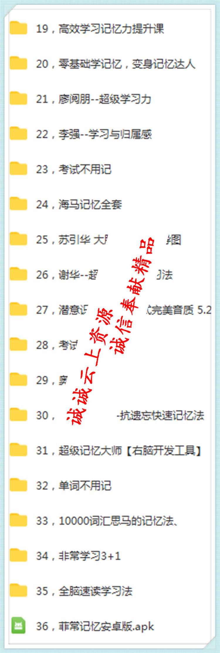 菲常记忆大师视频教程宫殿卢菲菲的课程超脑训练特训营单词全套