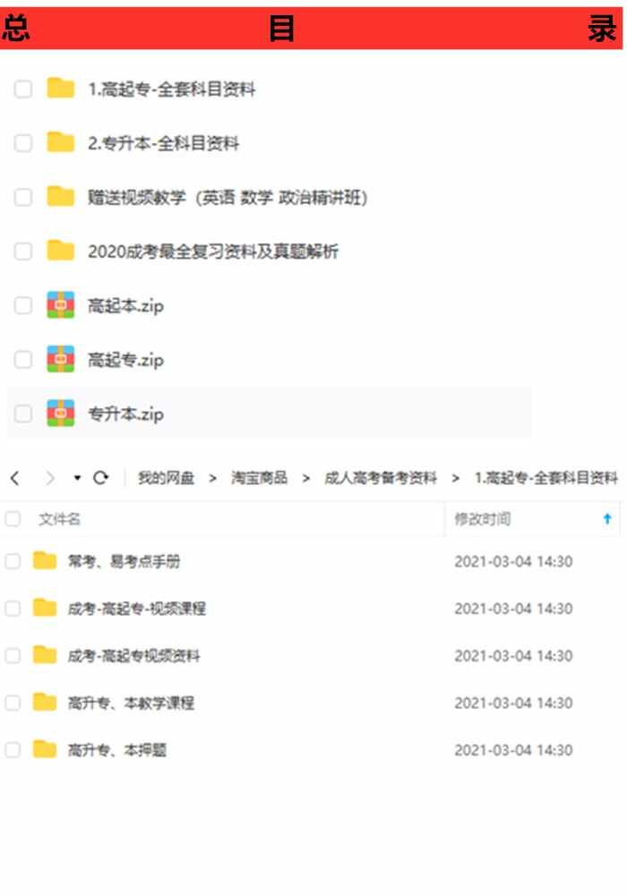 成人高考语文数学英语精讲考点历年真题学习视频教程资料高起专
