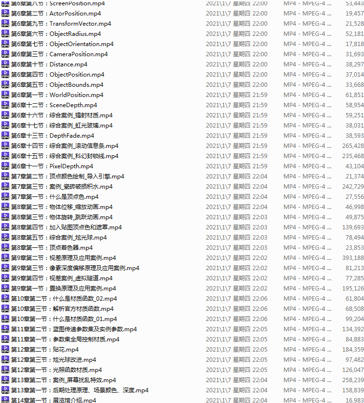 UE4面向美术的3D数学材质核心原理教学零基础入门UE4游戏视频教程