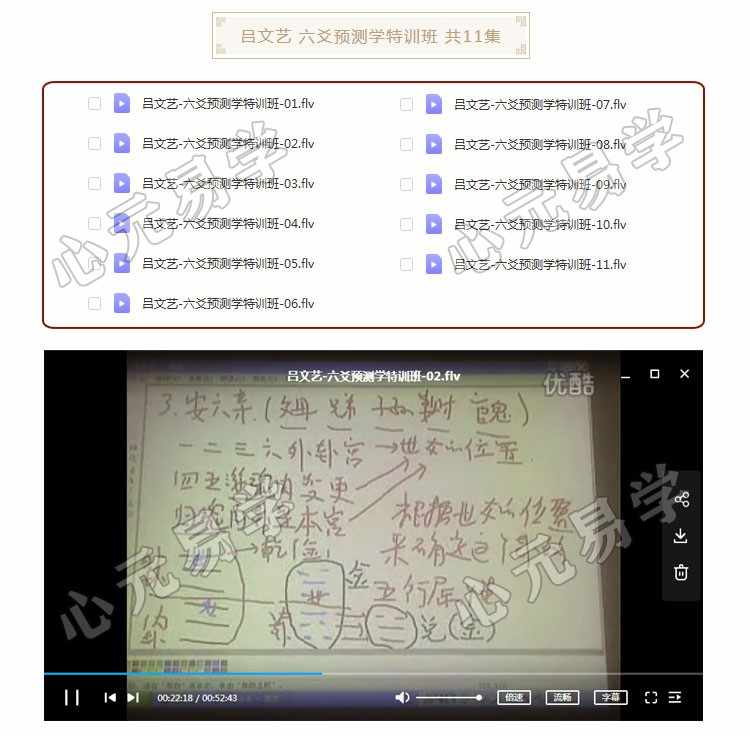 吕文艺风水八字命理培训面授视频教程吕氏风水时空人学习资料合集