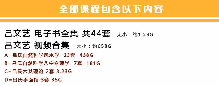 吕文艺风水八字命理培训面授视频教程吕氏风水时空人学习资料合集