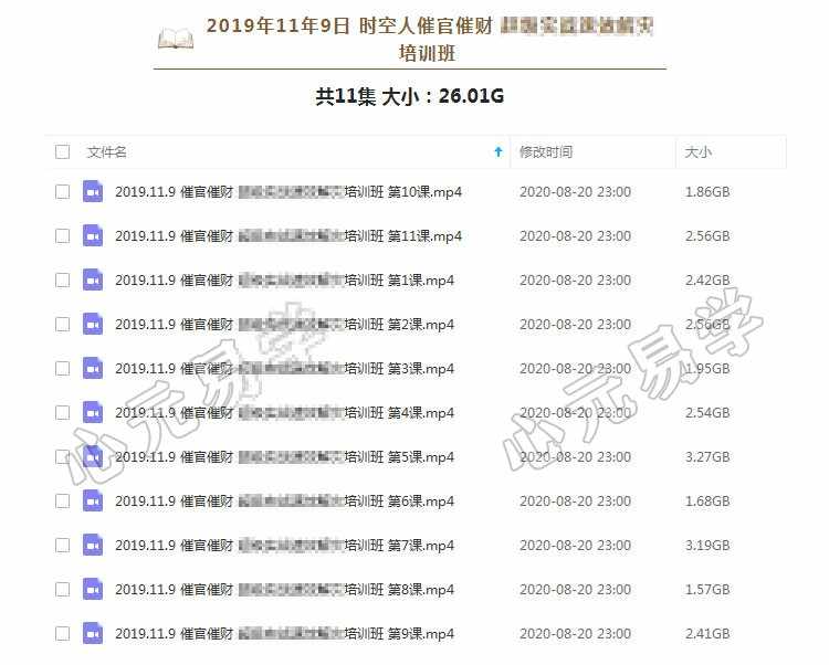 吕文艺风水八字命理培训面授视频教程吕氏风水时空人学习资料合集