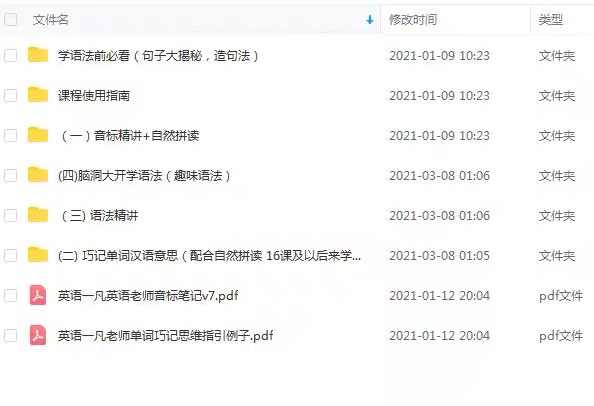 抖音鬼才一凡老师英语全套高清视频课程快速记单词儿童到成人教程