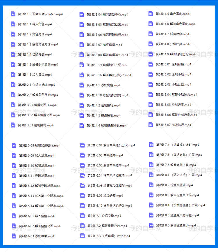 python少儿编程视频教程自学全套入门培训课儿童趣味课scratch3.0