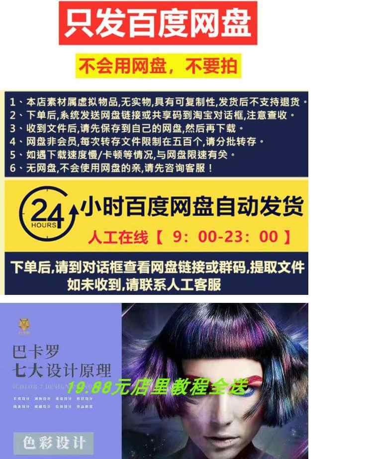 巴卡罗七大设计原理杨臻风格美学整体形象设计美感美发视频教程