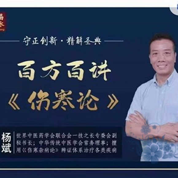 杨斌百病百讲伤寒论173集完整高清视频教程中医大家伤寒论杨斌 - 宋马