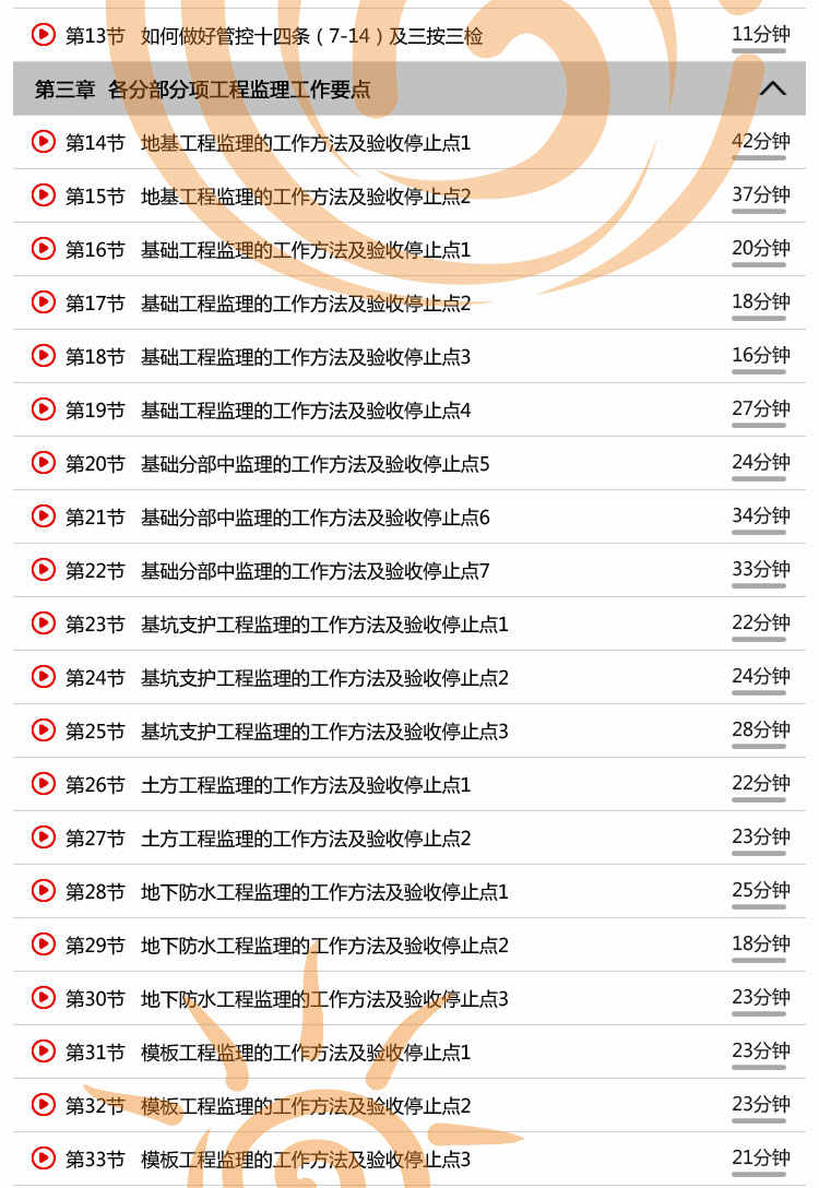 建筑土建监理工程师VIP课 建设工程项目土建监理系统培训视频教程