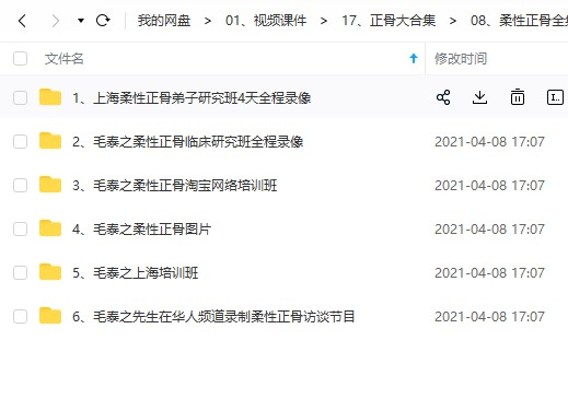 葛建勋柔性正骨教程视频毛泰之东方中医推拿整骨手法全集课程