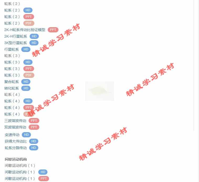 国防科大 尚建忠 机械设计基础 PPT教学课件 视频教程讲解