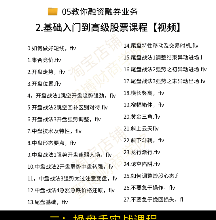 股票炒股视频教程培训短线交易秘诀技术分析职业操盘手价值投资课