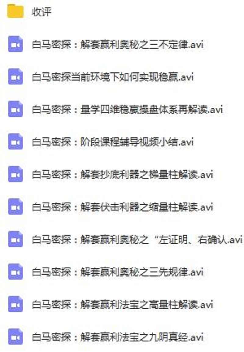 龙头密探34期视频量学教程合集段位课量柱量线擒龙养龙仲展量学堂