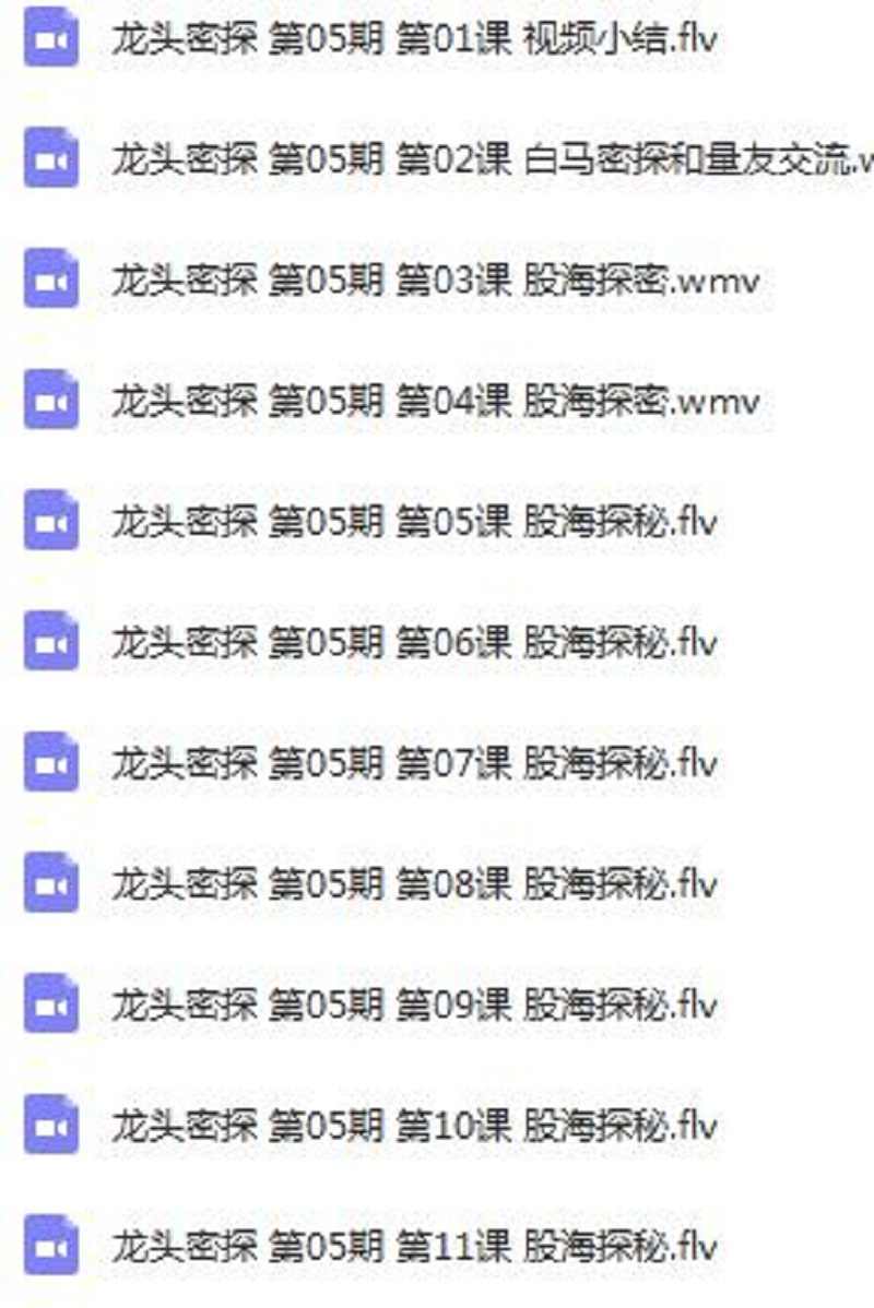 龙头密探34期视频量学教程合集段位课量柱量线擒龙养龙仲展量学堂