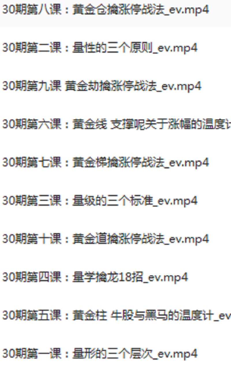 龙头密探34期视频量学教程合集段位课量柱量线擒龙养龙仲展量学堂