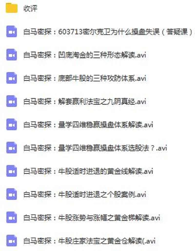 龙头密探34期视频量学教程合集段位课量柱量线擒龙养龙仲展量学堂