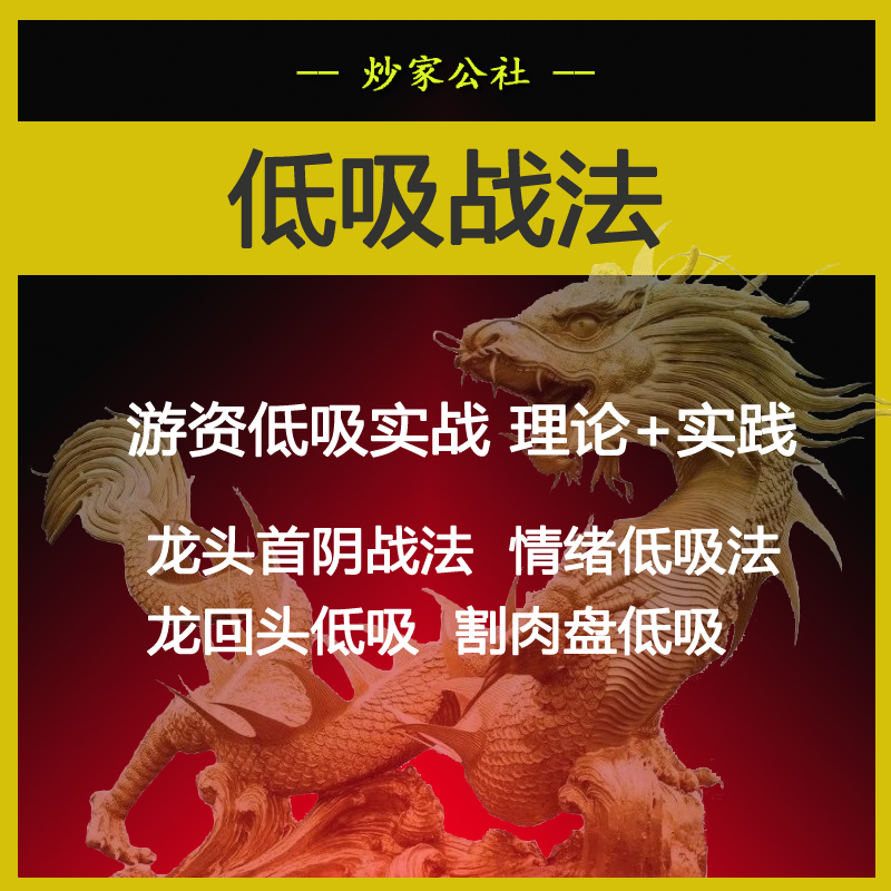 股票短线龙头妖股龙回头战法首阴低吸策略炒股实战课视频教程课程 - 宋马