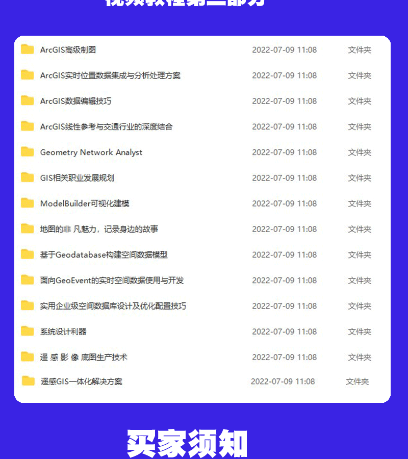 ArcGIS软件教程ArcMap视频教程入门到精通GIS10.8软件素材