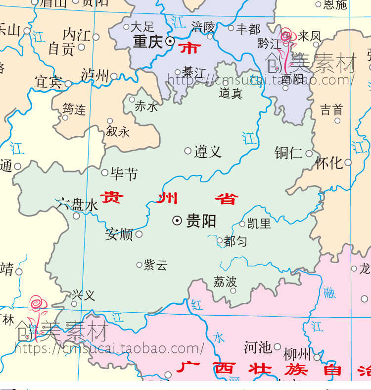 2022新版中国地图电子版高清矢量横版CDR/AI/PDF源文件素材模板