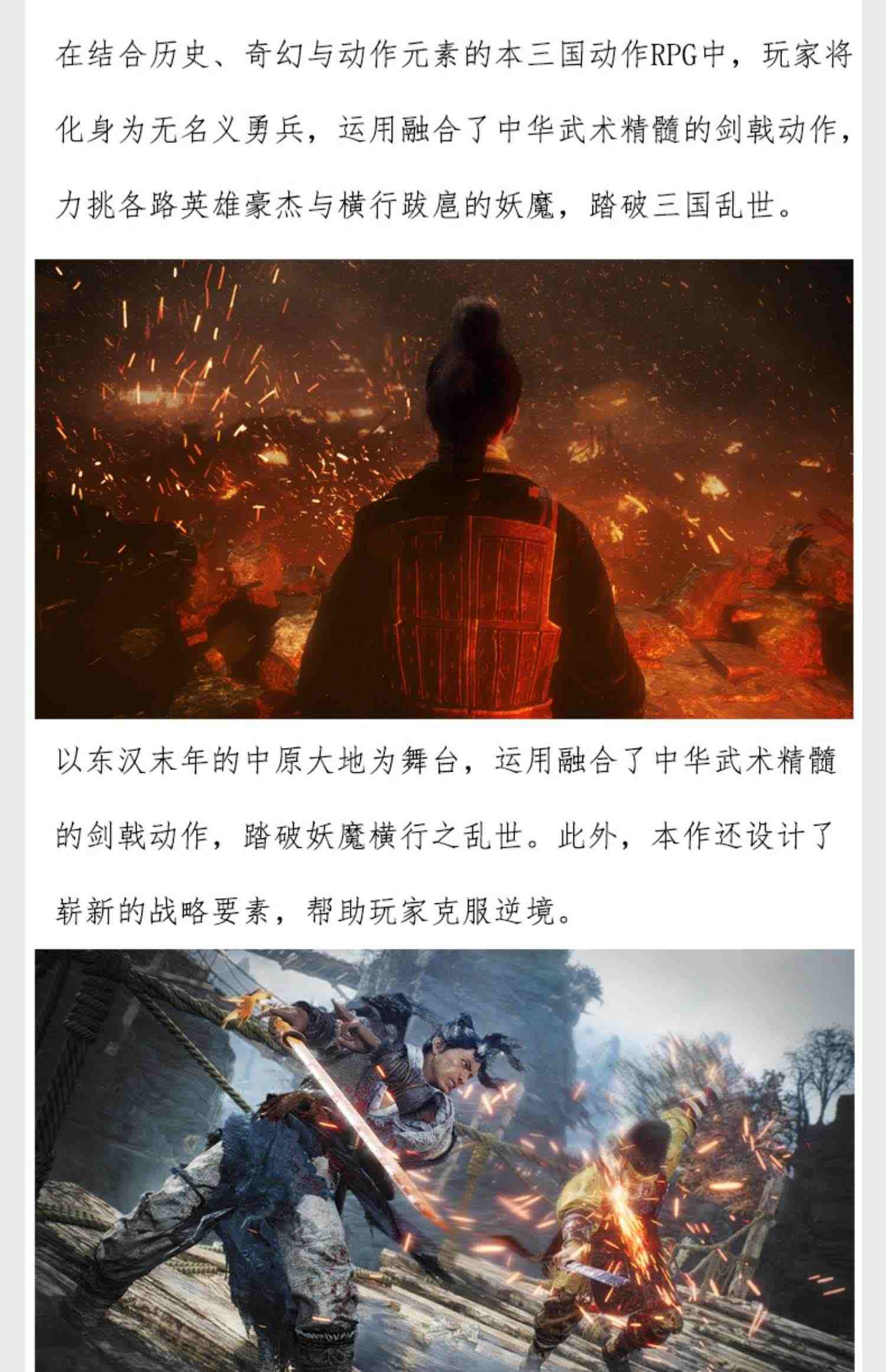 Steam 卧龙苍天陨落 Wo Long: Fallen Dynasty 卧龙 激活码KEY 三国游戏 PC中文正版