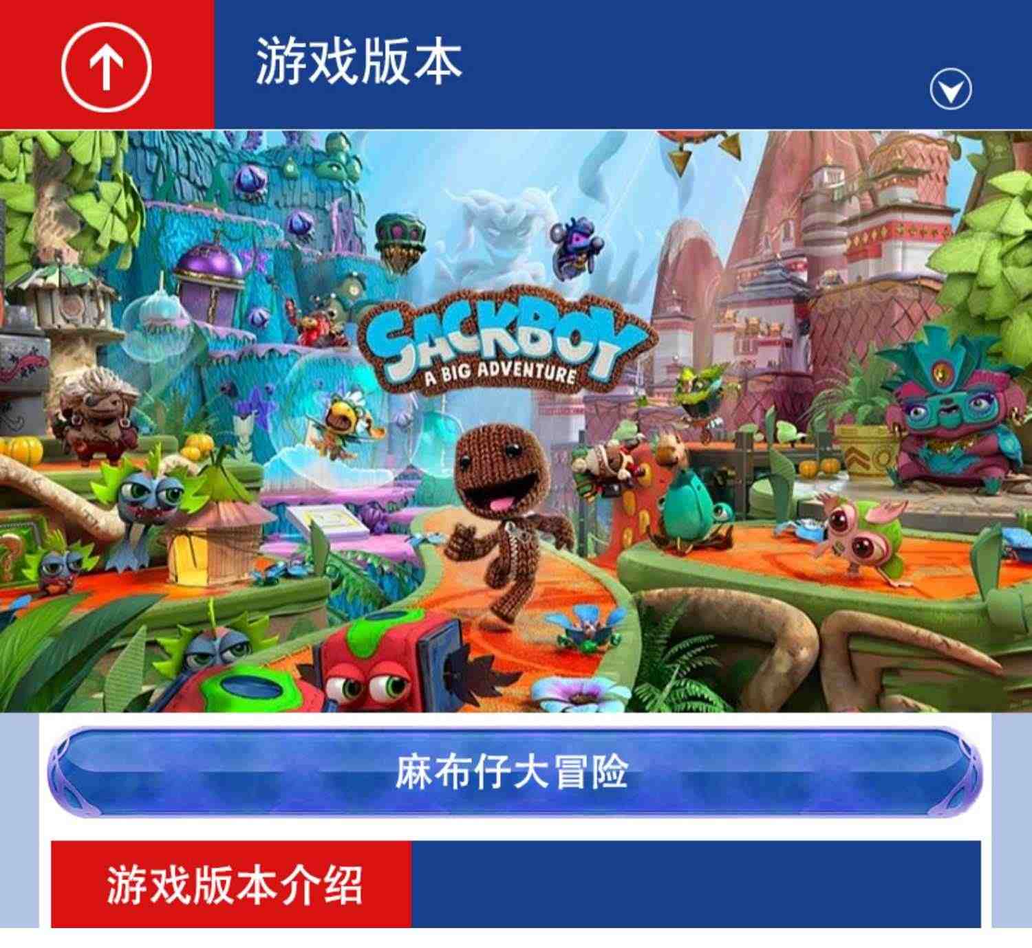 pc正版Steam游戏 麻布仔大冒险 Sackboy A Big Adventure 国区激活码