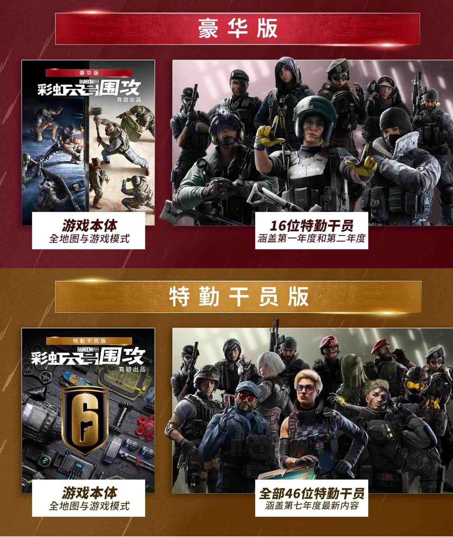 PC中文正版 uplay 彩虹六号:围攻  R6游戏  Y8 季票 彩六   CDK激活码