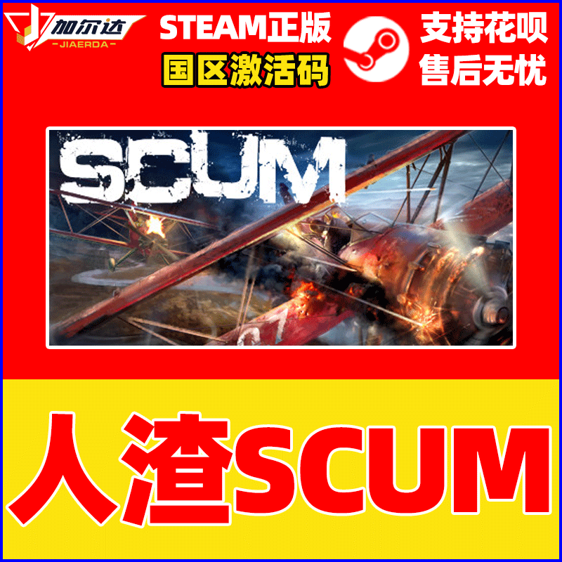 pc中文游戏 人渣 steam SCUM 正版激活码scum 国区/全...