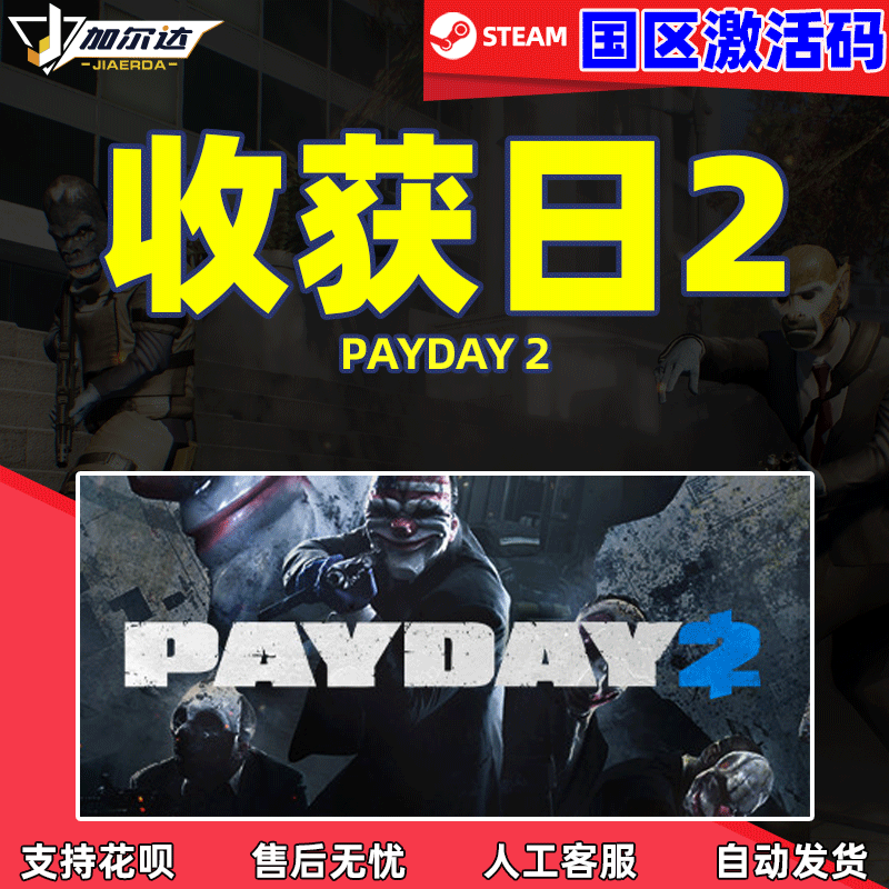 PC正版中文Steam游戏 收获日2 PAYDAY 2 CDKey国区...