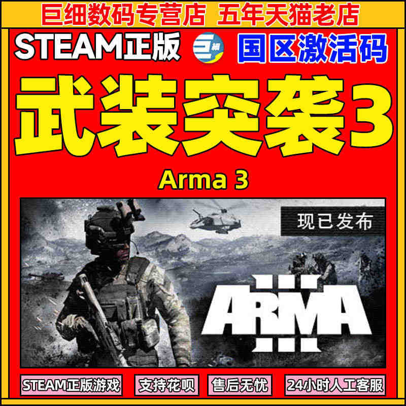 武装突袭3 Arma 3 steam  中文PC正版游戏 国区激活码 ...