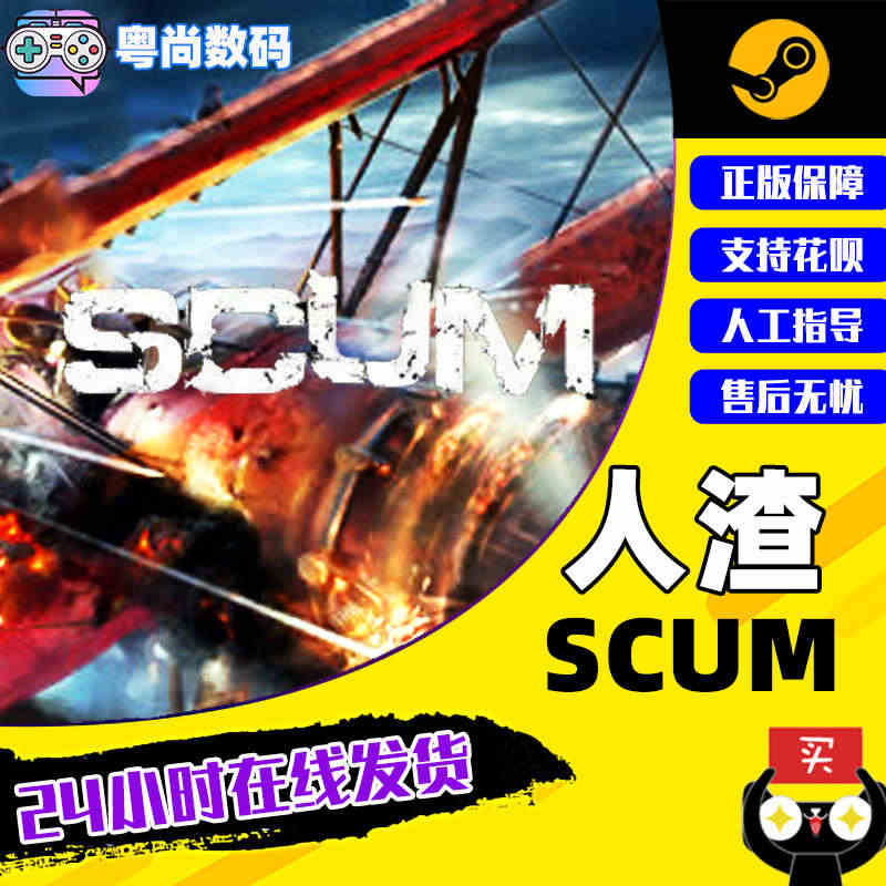 pc中文正版steam游戏 scum 人渣  SCUM 激活码cdk ...