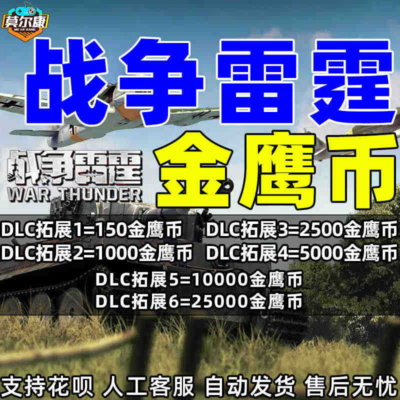 War Thunder 战争雷霆 150 1000 2500 5000...