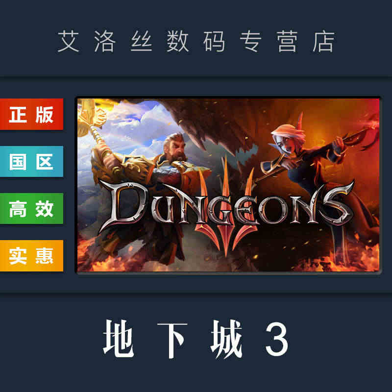 PC中文正版 steam平台 国区 游戏 地下城3 Dungeons ...