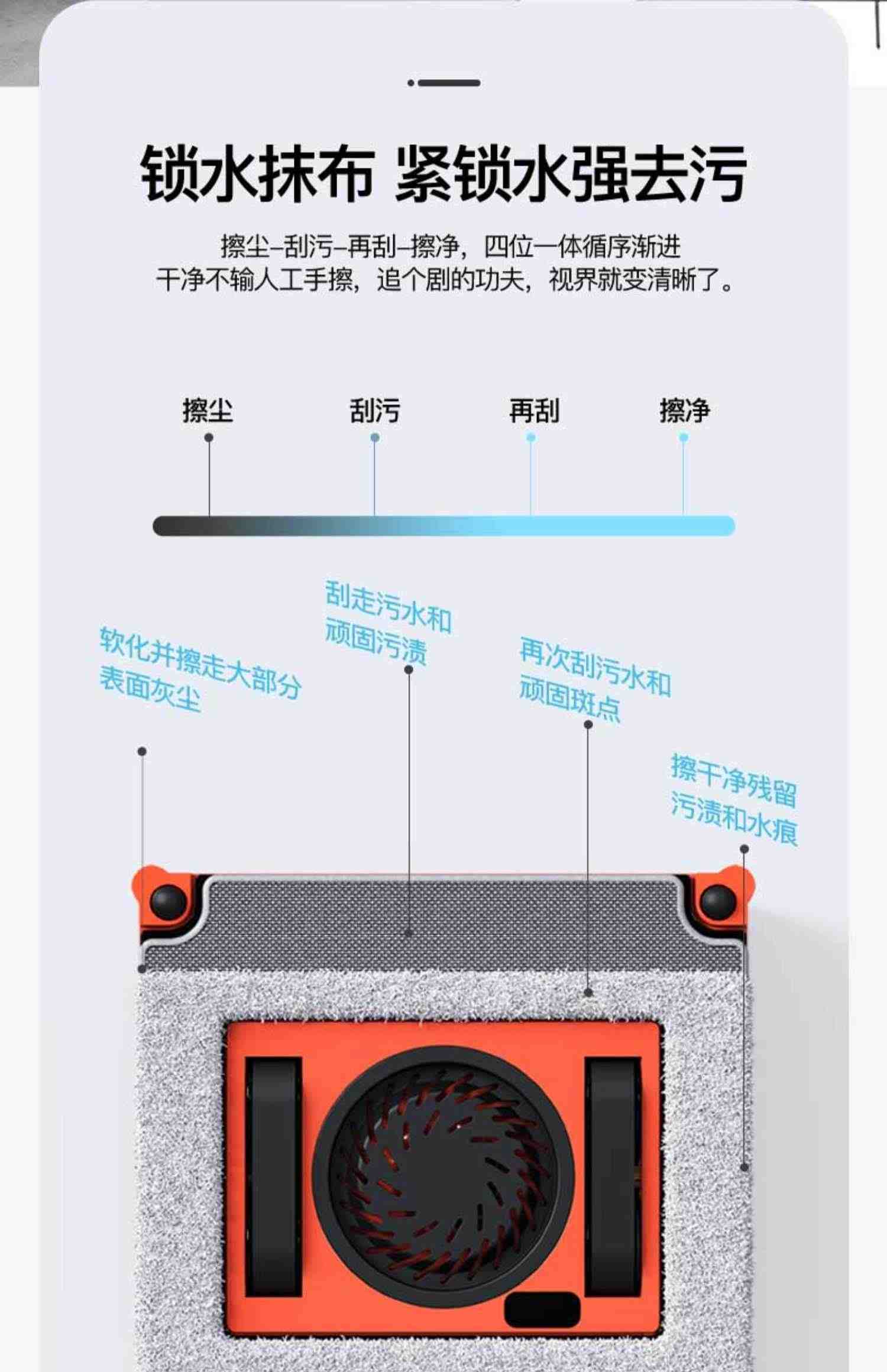 狒功夫擦窗机器人自喷水擦玻璃神器全自动高层家用外窗户智能清洁