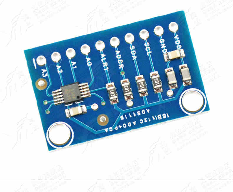 4通道 ADS1115 小型 16位 高精密 模数转换器 通道 开发板模块