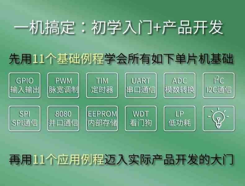 适用51单片机学习开发板套件 STC8G2K64S4芯片 电子设计入门