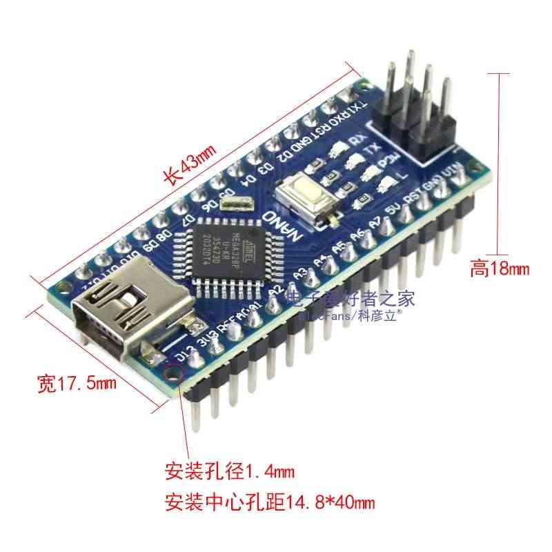 适用Nano-V3.0模块 ATMEGA328P开发板学习板 CH340G改进版For Ard