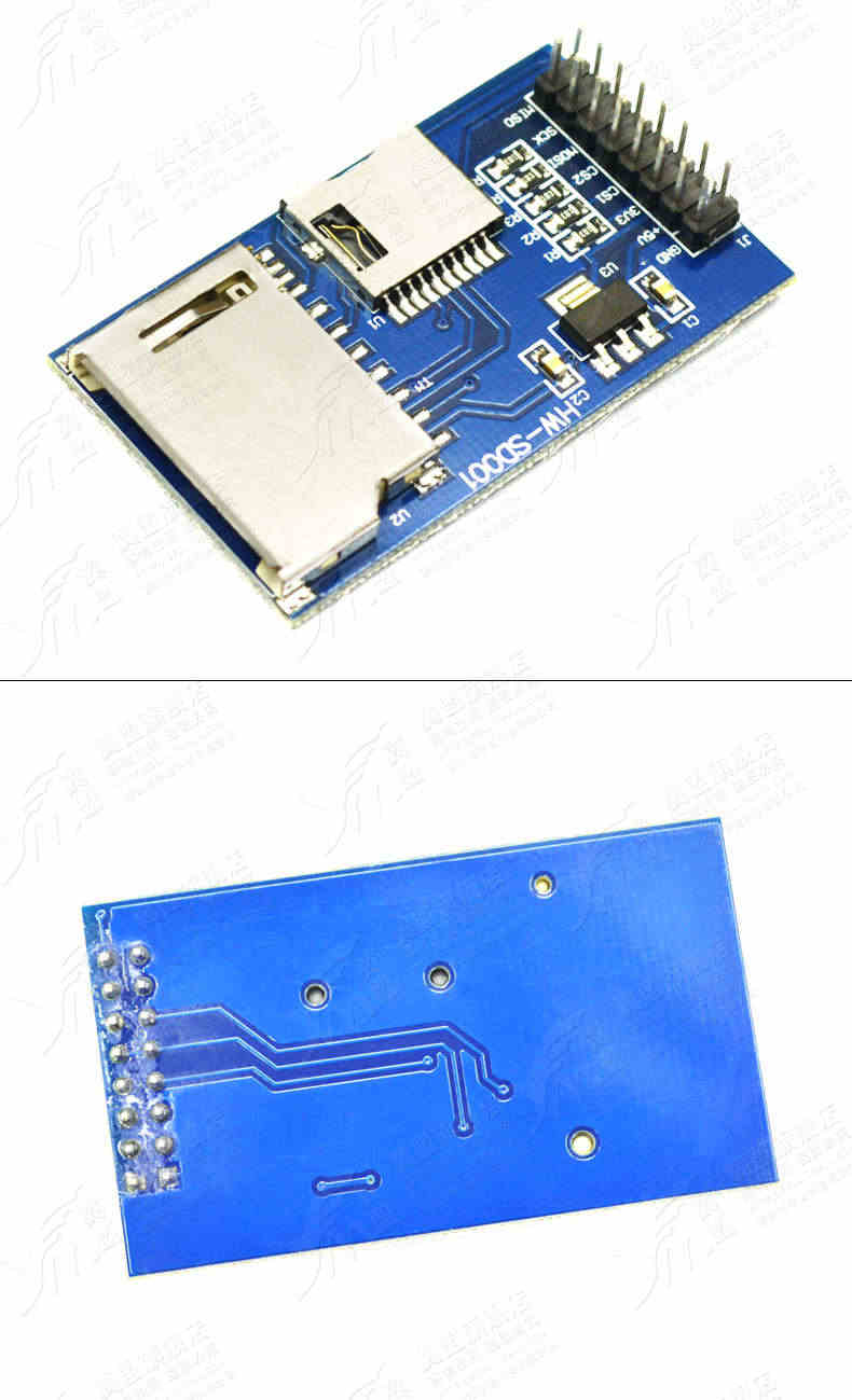 SD内存卡模块 TF卡模块 micro SD卡 2路存储卡单片机开发板