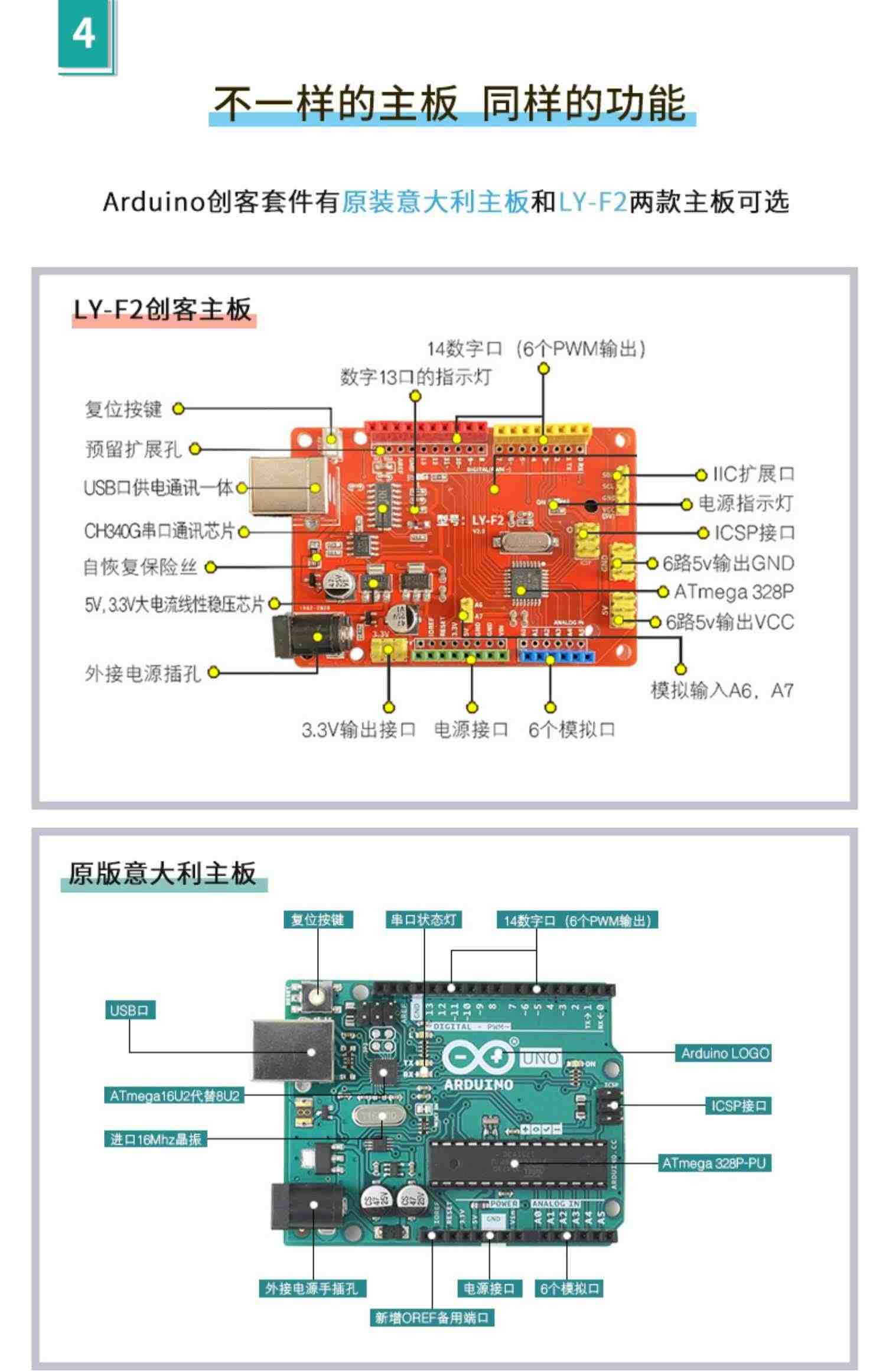 七星虫arduino uno r3学习入门套件开发板mixly创客Scratch编程