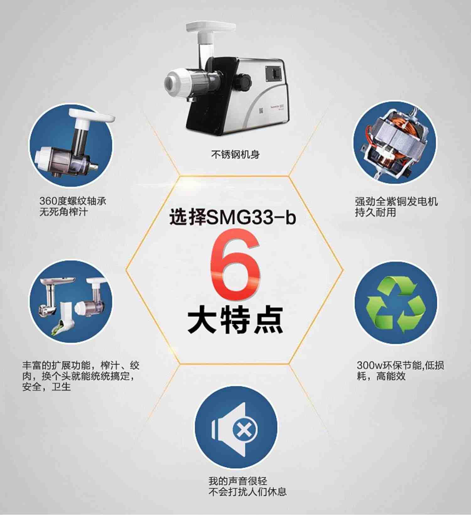 全不锈钢榨汁机自动商用多功能电动原汁机器水果蔬菜小麦草生姜汁