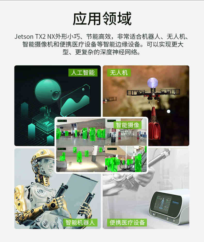 Jetson TX2 NX开发套件嵌入式AI人工智能核心板模块