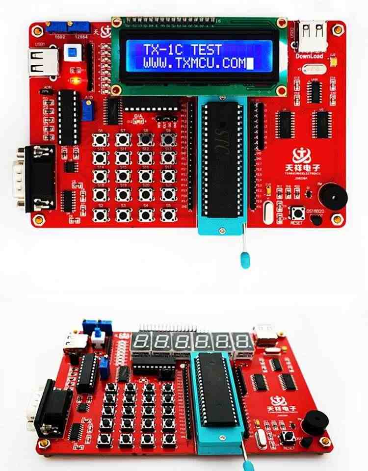 适用TX-1C 51开发板  天祥电子 51单片机学习开发板配视频