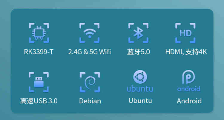 ROCK PI 4 SE开发板4GB RK3399带wifi蓝牙兼容树莓派Ubuntu