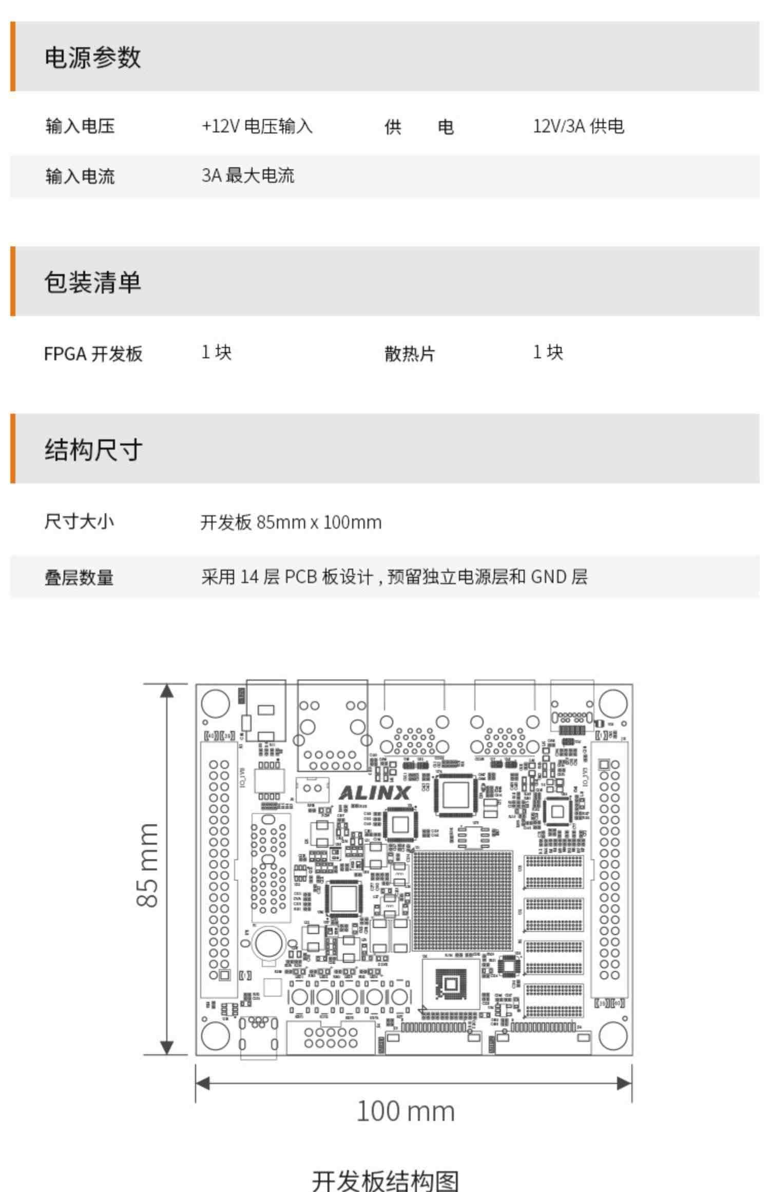 适用FPGA开发板 Xilinx Zynq UltraScale+ MPSoC AI智能 XUZU2CG