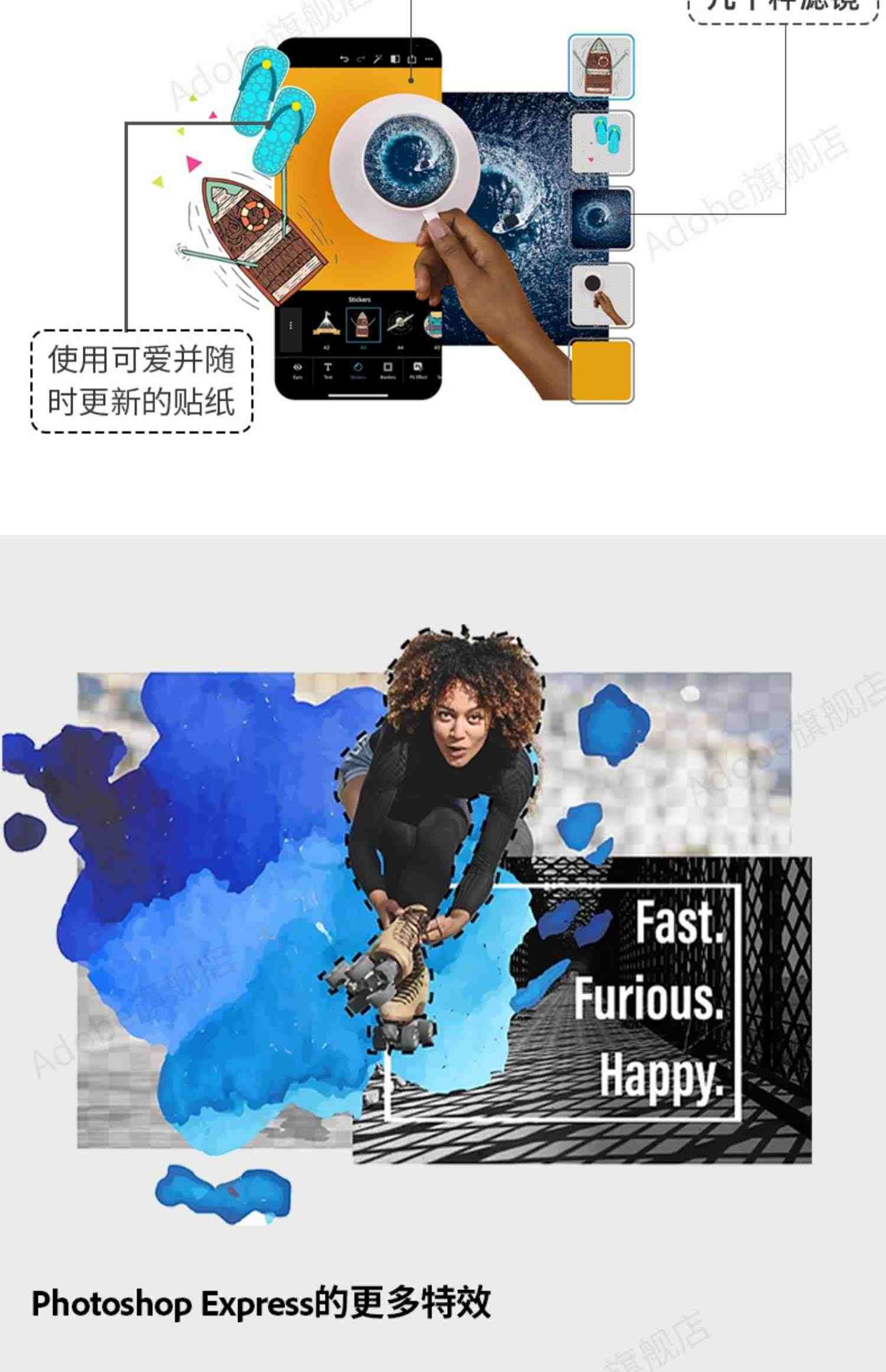 Adobe 正版ps软件 photoshop2023 支持M1芯片 激活兑换码修图软件