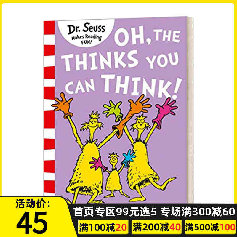 你能有多少奇思妙想 英文原版 DR.SEUSS Oh  the Thi...