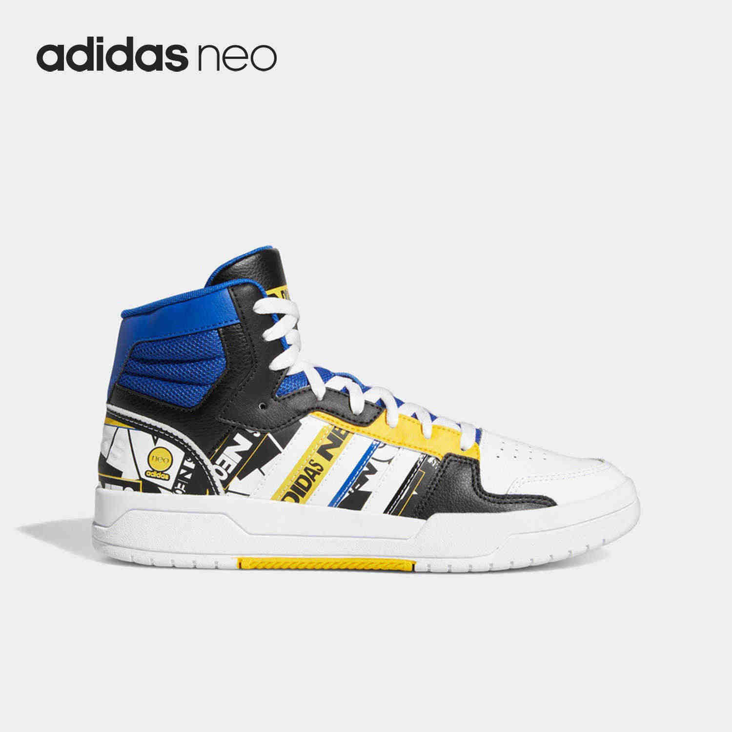 Adidas/阿迪达斯官方正品NEO休闲男子时尚轻便高帮运动鞋 GW4...