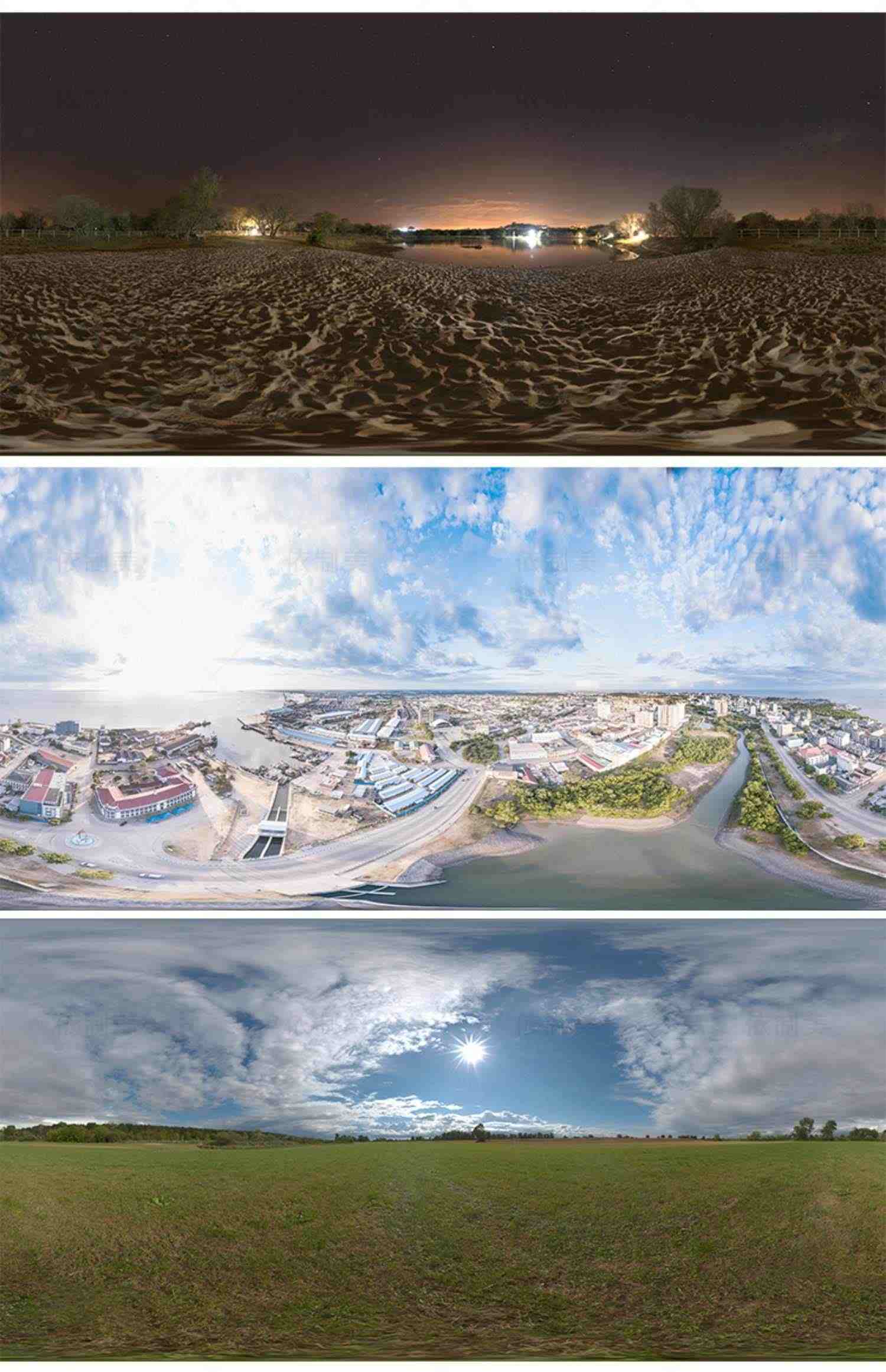 HDRI环境光贴图库天空HDR格式合集3Dmax素材su高清无水印外景全景