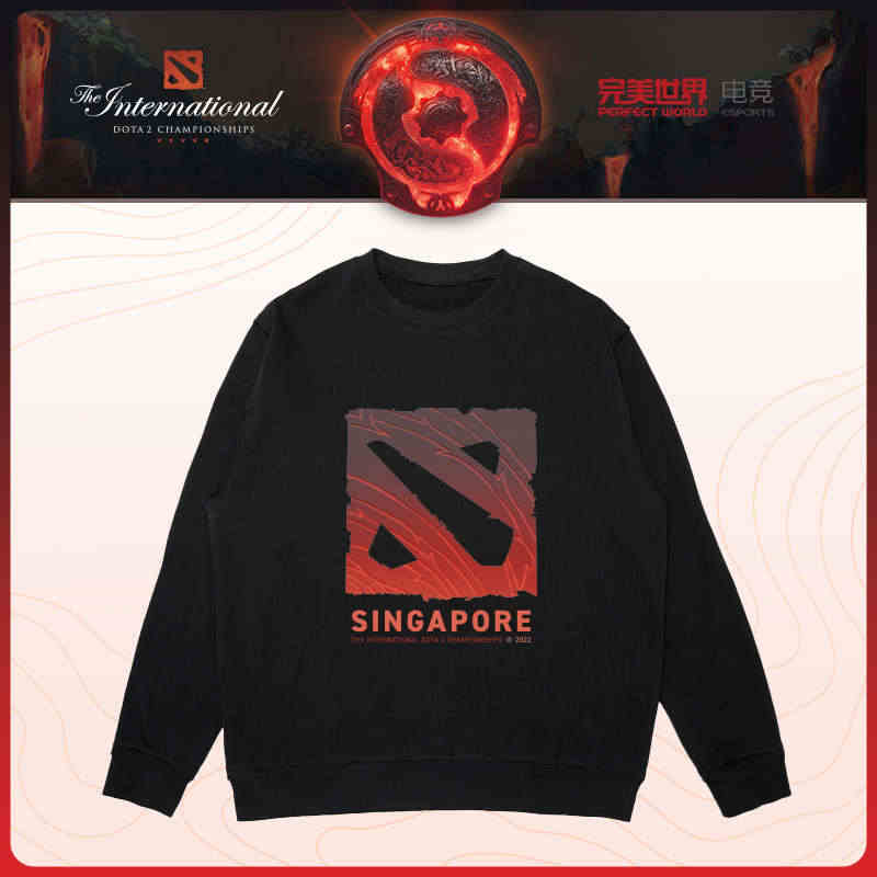 DOTA2 TI11新品秋季卫衣 长袖T恤 男士秋装LOGO刀塔款国际...